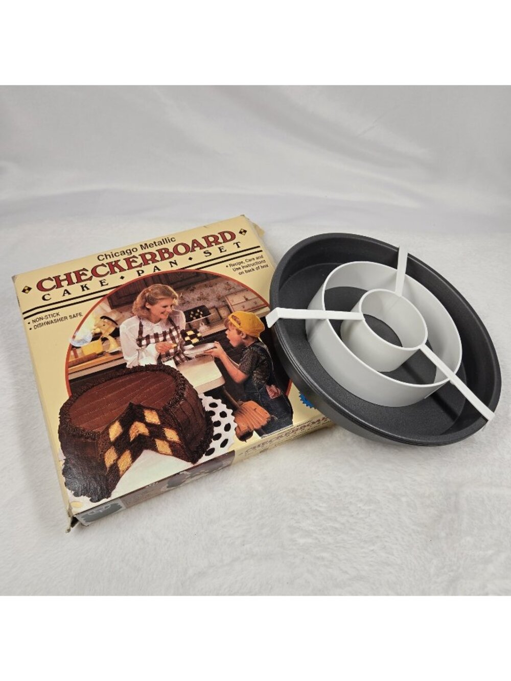 The Classic Checkerboard Cake Pan Baking Non Stick Chicago Metallic Complete